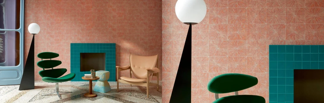 Elitis TP 336 09 Grand Hôtel Stardust - tapeta geometryczna