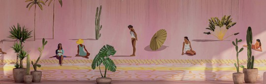 Elitis DM 908 01 360° Vénus - mural w egzotyczny krajobraz