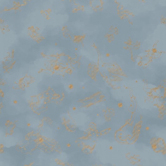 Boras Tapeter 9562W Ceiling Constellations Sky Blue - mural o wzorze znaków zodiaków wśród gwiazd