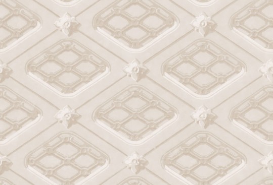 Boras Tapeter 9552W Ceiling Paneling Beige - mural o wzorze boazerii