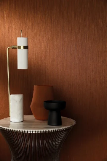 Casamance 70640102 Bagatelle Jussieu Neige - tapeta w prążki z naturalnych materiałów