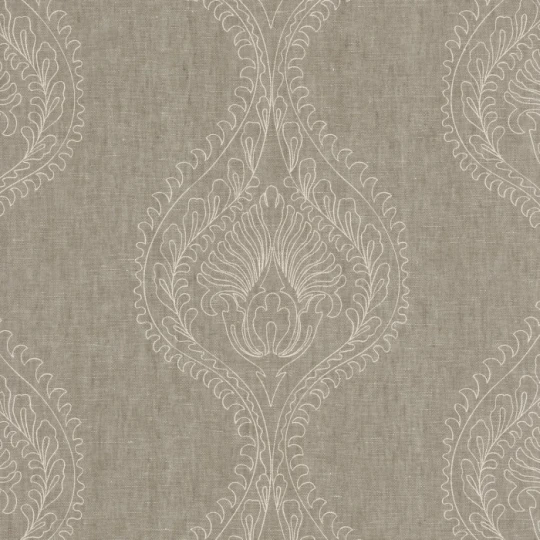 Casamance 70580170 Naturals Monarque - tapeta lniana z ornamentem