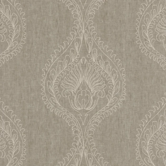 Casamance 70580170 Naturals Monarque - tapeta lniana z ornamentem