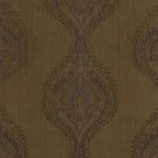 Casamance 70580272 Naturals Monarque - tapeta lniana z ornamentem