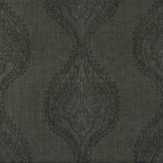 Casamance 70580374 Naturals Monarque - tapeta lniana z ornamentem