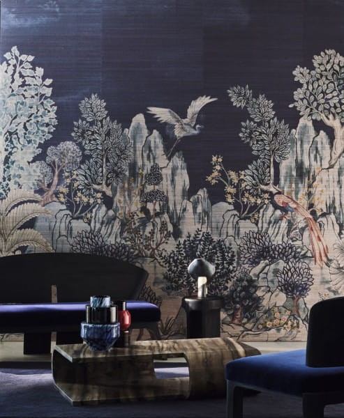 Casamance 71280209 Exploration Hang Mua Marine - mural z sizalu w krajobraz wietnamskiej doliny