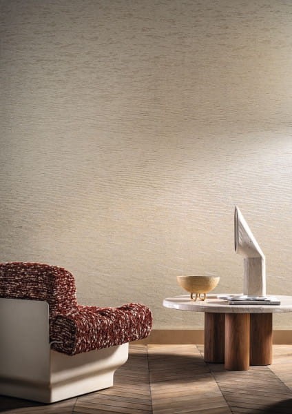 Casamance 71340151 Exploration Côme Grège - lniany mural w taflę jeziora Como