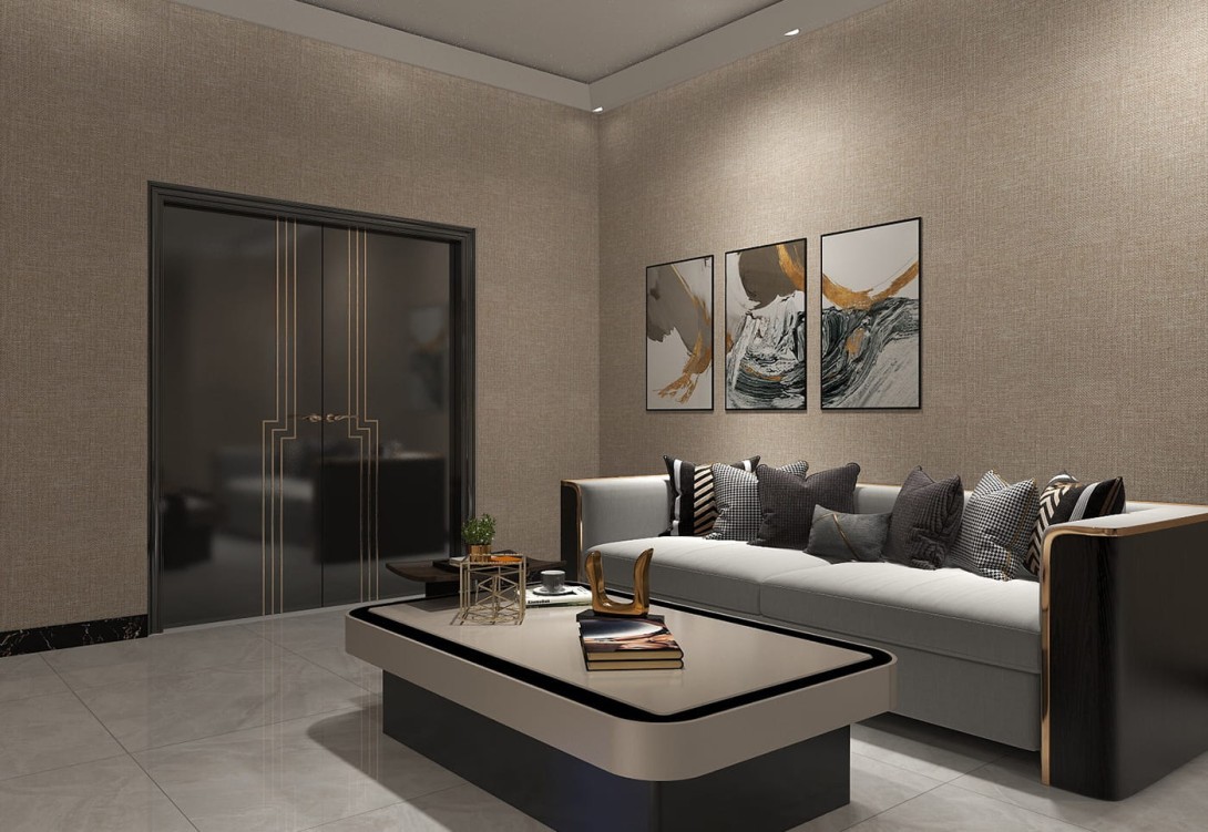 Walltextile ##19 Linen - tapeta jak len