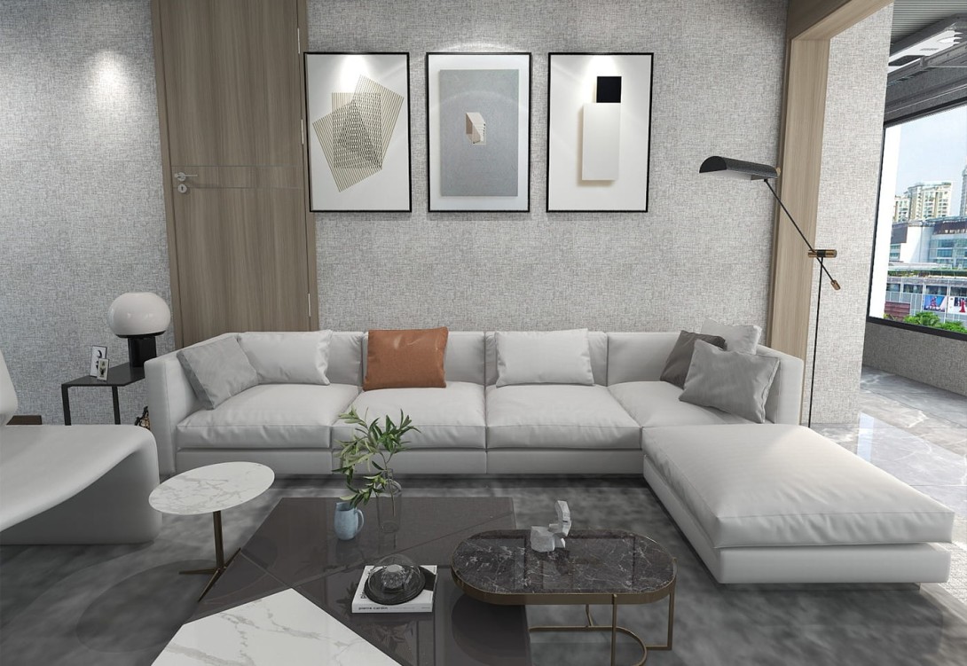 Walltextile W08 Linen - tapeta jak len