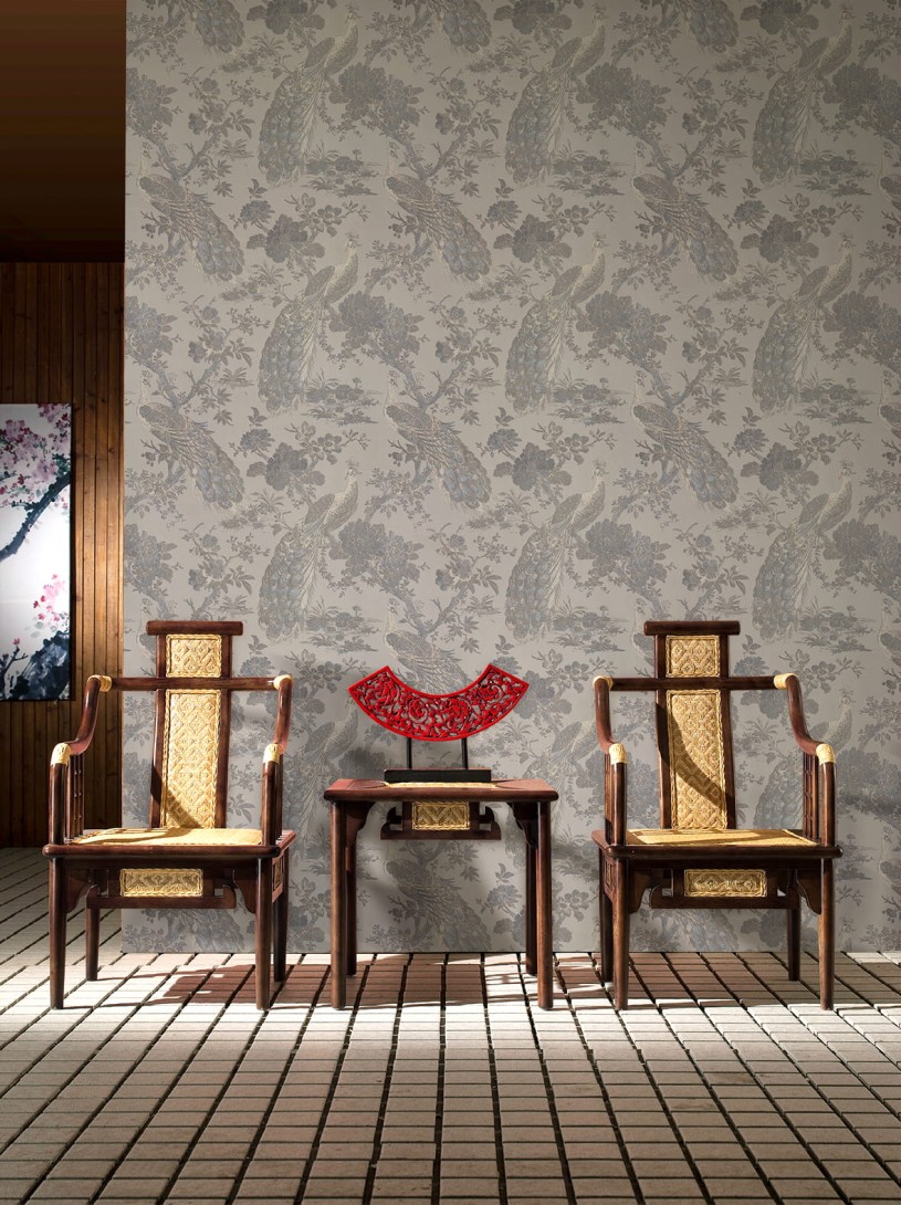 Walltextile L-1 Velvet&Lush - tapeta w pawie