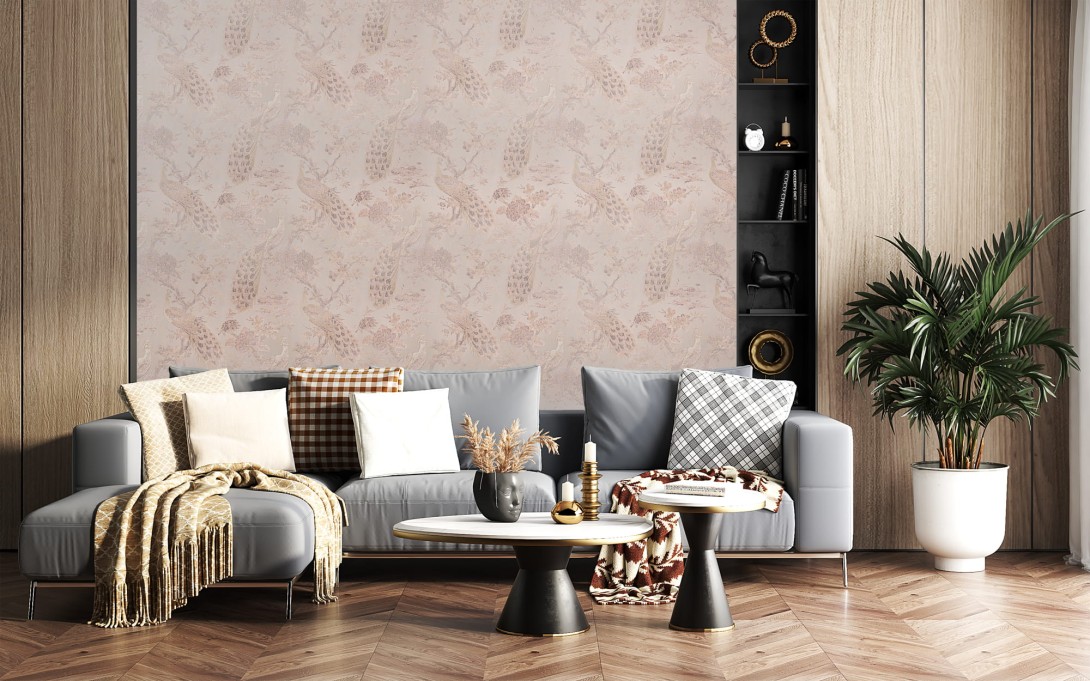 Walltextile L-2 Velvet&Lush - tapeta w pawie