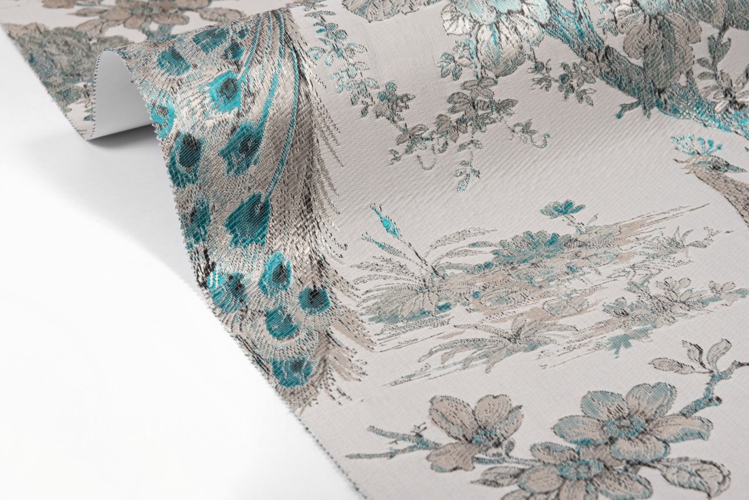 Walltextile L-3 Velvet&Lush - tapeta w pawie