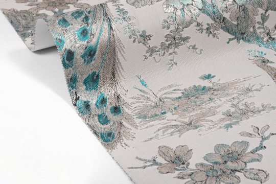 Walltextile L-3 Velvet&Lush - tapeta w pawie