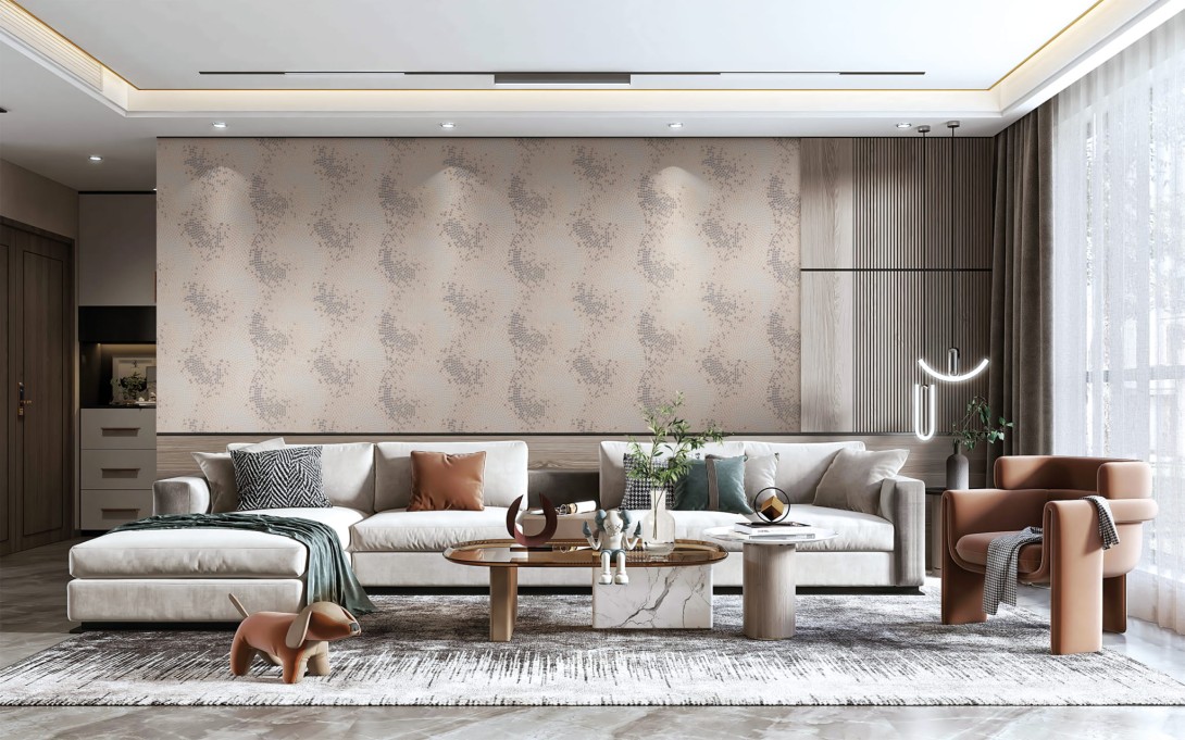 Walltextile L-8 Velvet&Lush - tapeta kafelki