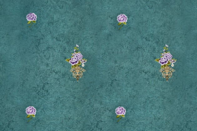 Walltextile 1-9 Ladywall - tapeta w bukiety kwiatów
