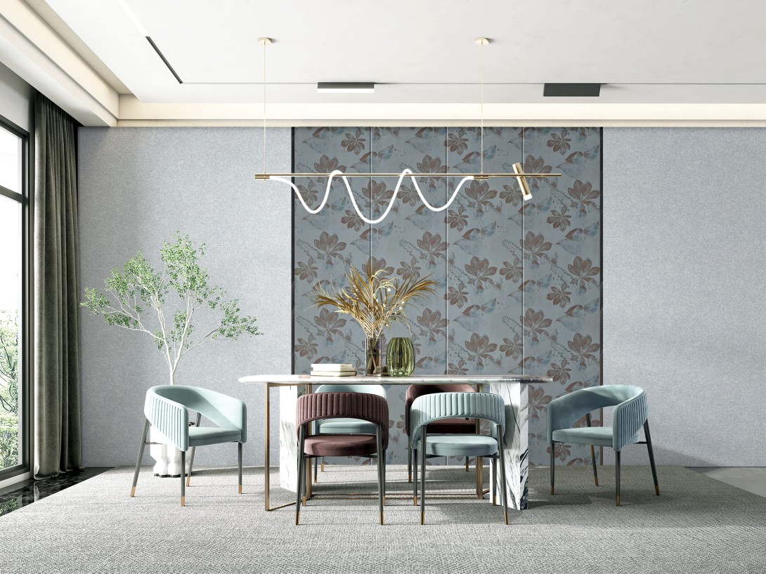 Walltextile 1-65 Ladywall - tapeta w liście kasztanowca