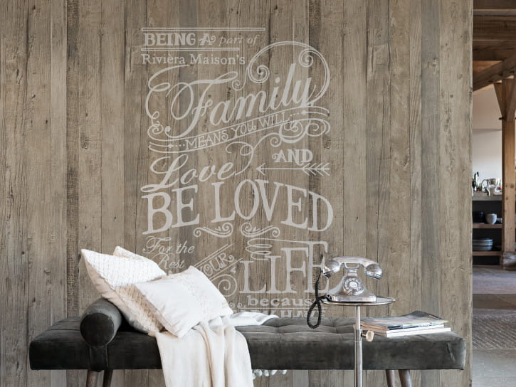 BN 30601 Riviera Maison Family - mural w napisy