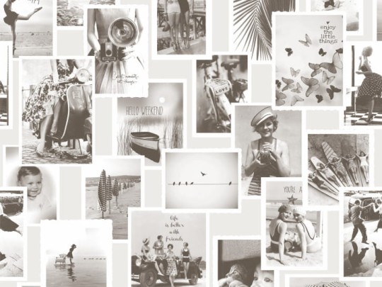 BN 30604 Riviera Maison Memories - mural w stare zdjęcia