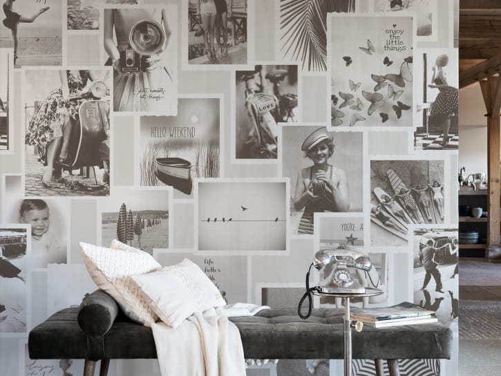 BN 30604 Riviera Maison Memories - mural w stare zdjęcia