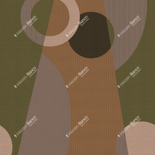 Inkiostro Bianco INKTAEU2301 Geometric Landscape Butterfly - mural geometryczny