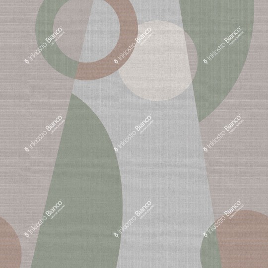 Inkiostro Bianco INKTAEU2303 Geometric Landscape Butterfly - mural geometryczny