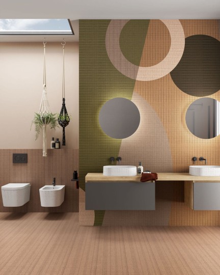 Inkiostro Bianco INKTAEU2304 Geometric Landscape Butterfly - mural geometryczny