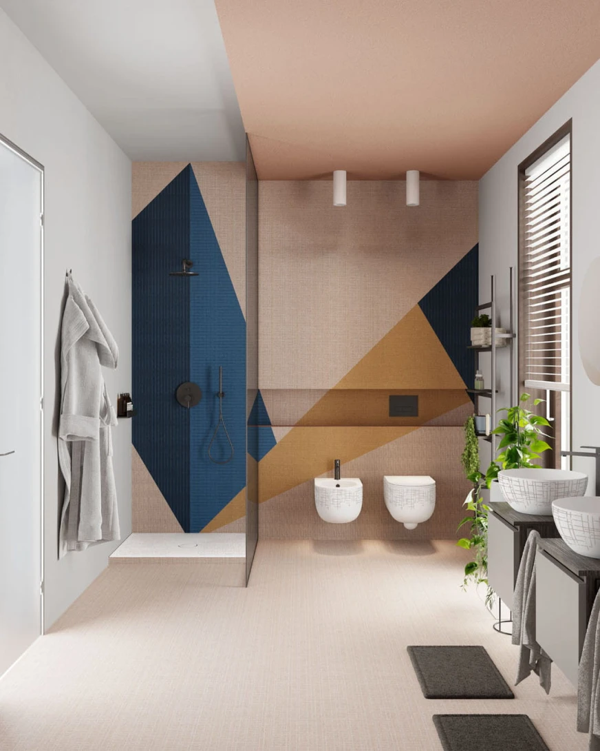 Inkiostro Bianco INKRUEO2301 Geometric Landscape Geo - mural geometryczny