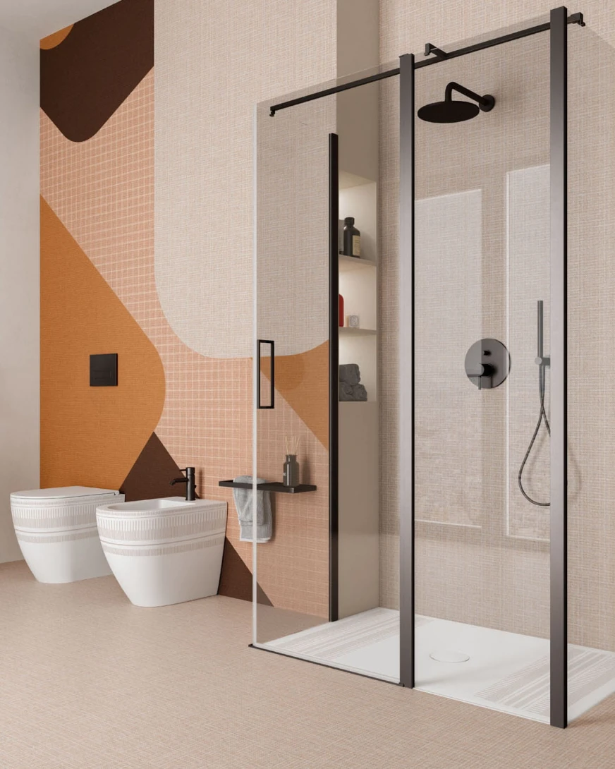 Inkiostro Bianco INKMAII2304 Geometric Landscape Motion - mural geometryczny