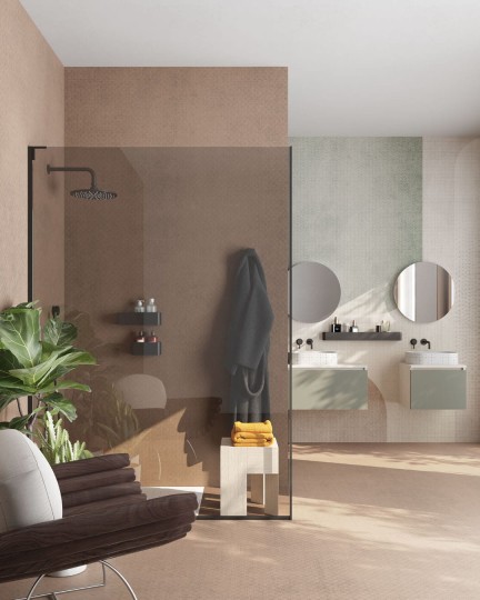 Inkiostro Bianco INKTUID2301 Geometric Landscape Sunrise - mural geometryczny