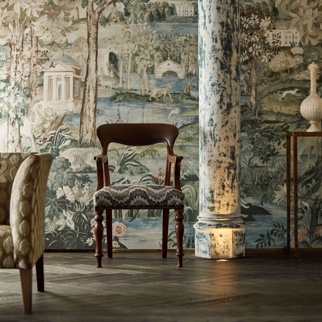 Zoffany 313040 Arcadian Thames Arcadian Thames Mineral - tapeta z krajobrazem