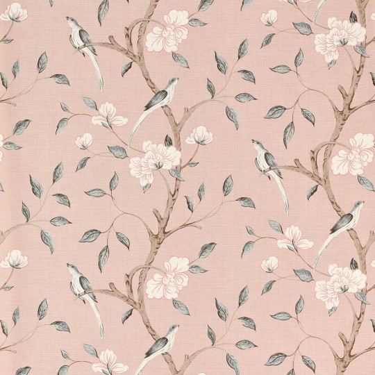 Zoffany 313045 Arcadian Thames Eleonora Print Tuscan Pink - tapeta roślinna