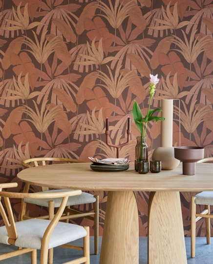 Eijffinger 333502 Festival - tapeta w liście palmowe