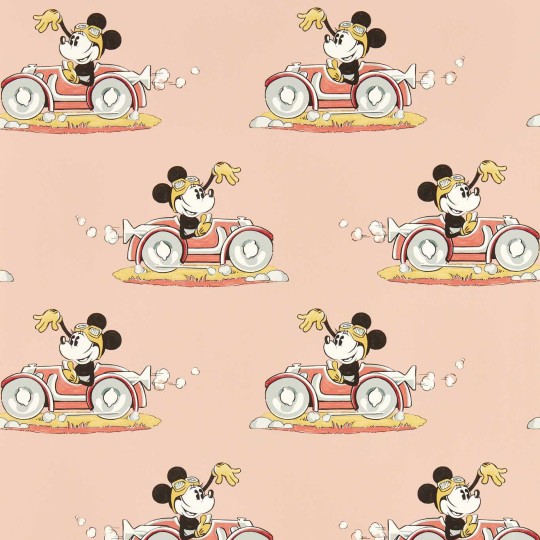 Sanderson 217268 Disney Home Minnie On The Move Candy Floss - tapeta z Myszką Mini