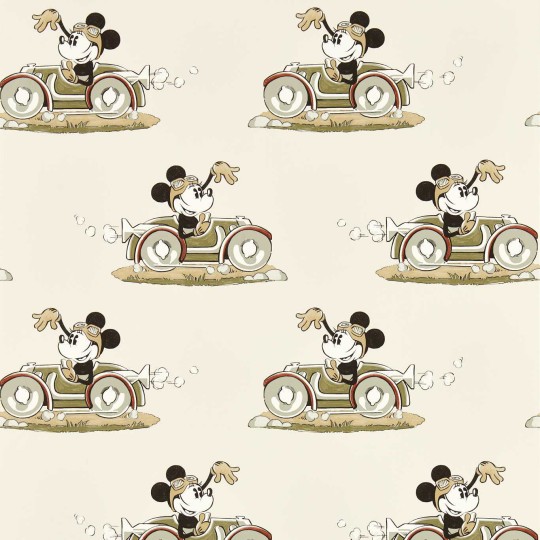 Sanderson 217270 Disney Home Minnie On The Move Babyccino - tapeta z Myszką Mini