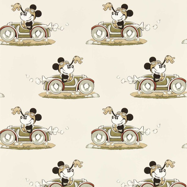Sanderson 217270 Disney Home Minnie On The Move Babyccino - tapeta z Myszką Mini