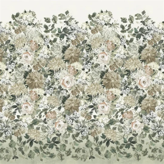Designers Guild PDG1170/03 Scenes and Murals III Fleurs D Artistes Chalk - tapeta w kwiaty