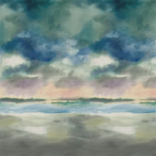 Designers Guild PDG1184/01 Scenes and Murals III Paysage Marin Grasscloth Sky - tapeta w kwiaty