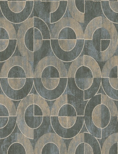 Rasch Textil 301877 Linen House Mill Stones Smokey Green - tapeta geometryczna