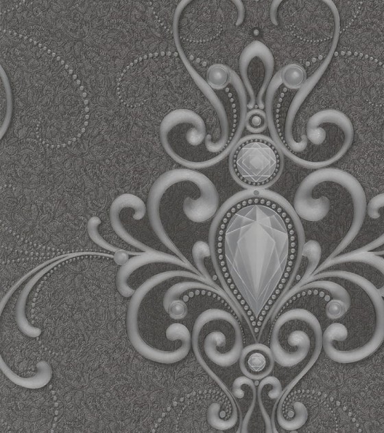 Marburg 54853 Gloockler Imperial - tapeta z motywem ornamentów z diamentami