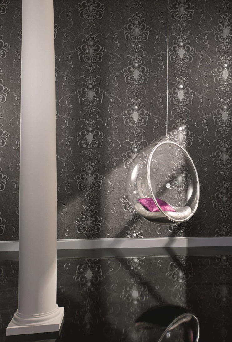 Marburg 54853 Gloockler Imperial - tapeta z motywem ornamentów z diamentami