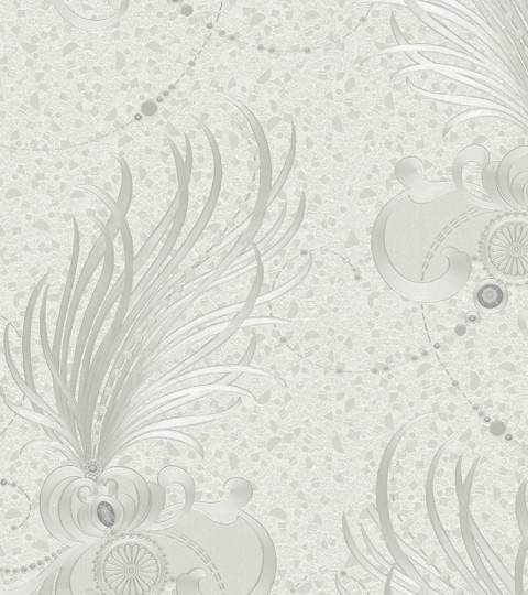 Marburg 54847 Gloockler Imperial - tapeta z motywem ozdoby z ornamentami i diamentami na granitowym tle