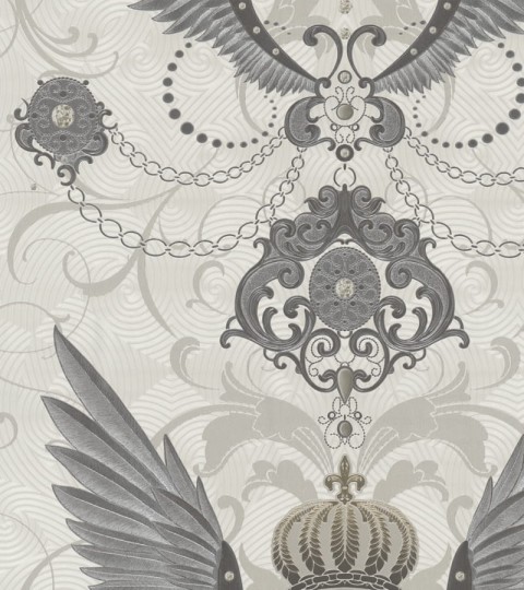 Marburg 54456 Gloockler Imperial - tapeta z motywem koron i skrzydeł