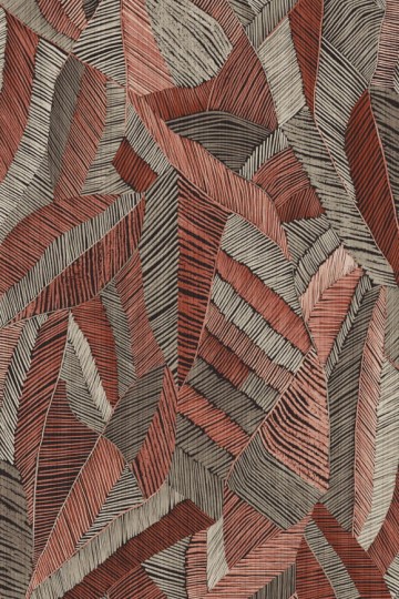Arte Essentials Les Tricots 73101 Chintz Crimson - tapeta w liście