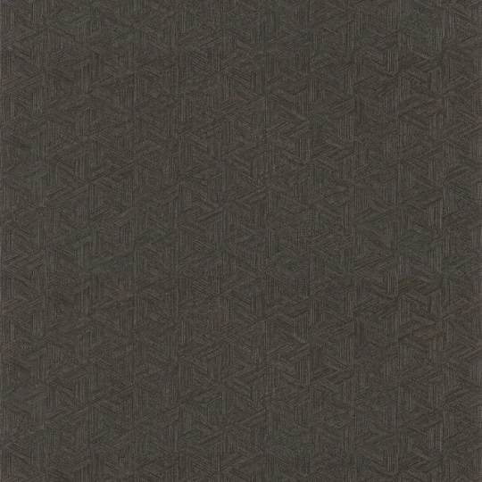 Casamance 76480814 Nature Precieuse Lindu Noir - naturalna tapeta geometryczna inspirowana liśćmi bananowca