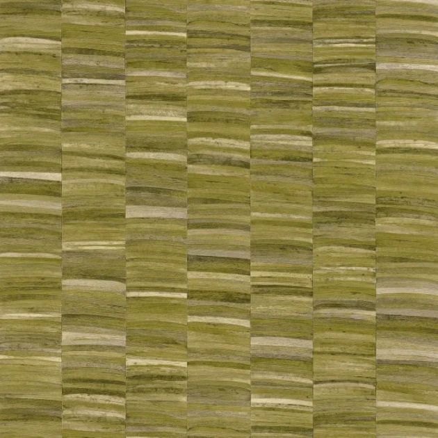 Casamance 76501528 Nature Precieuse Stylosa Olive - naturalna tapeta w pasy