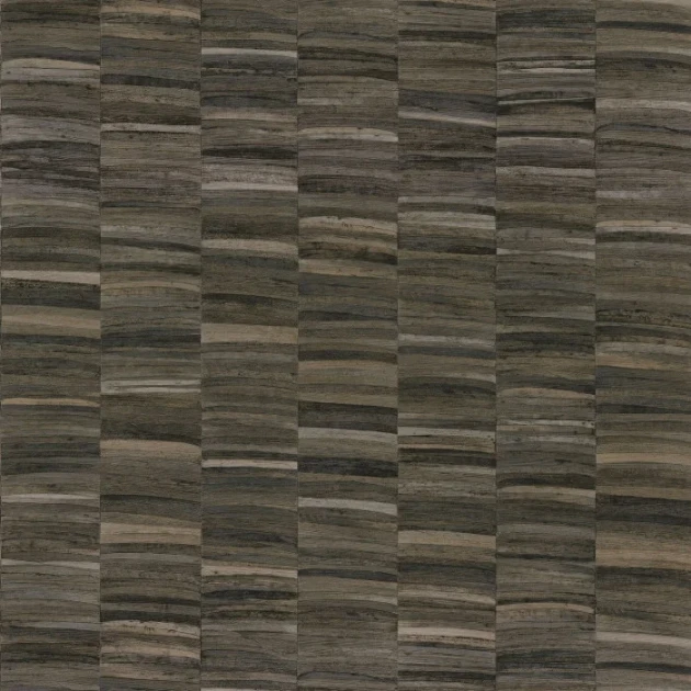 Casamance 76501732 Nature Precieuse Stylosa Anthracite - naturalna tapeta w pasy