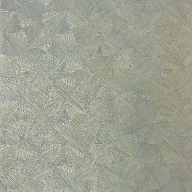 Casamance 76522650 Nature Precieuse Songket Opaline - tapeta botaniczna z metalizującymi elementami