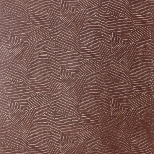 Casamance 76543772 Nature Precieuse Lore Terracotta - tapeta geometryczna