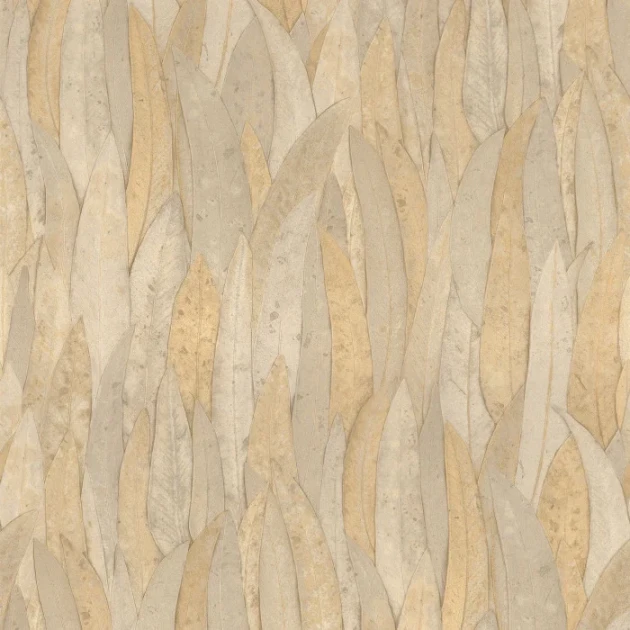 Casamance 75962956 Nature Precieuse Neluwa Paille - tapeta w liście