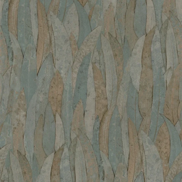 Casamance 75963160 Nature Precieuse Neluwa Vert de gris - tapeta w liście